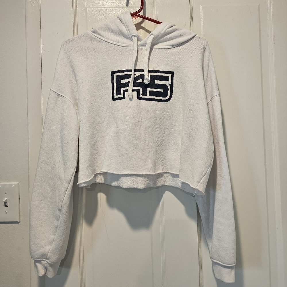 F45 crop hoodie